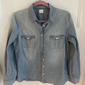 J Crew Factory Chambray Button Down